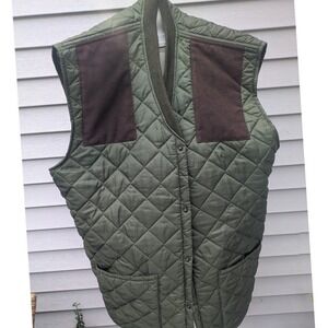 John Partridge Specialist Quilted Vest Olive Green XXXL